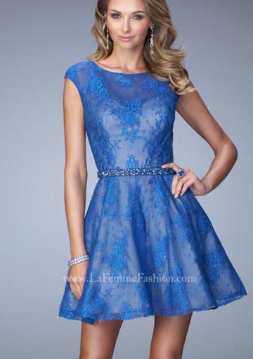 Свадьба - Zipper Sleeveless Beading Blue A-line Straps Short Length Lace Appliques Ruched