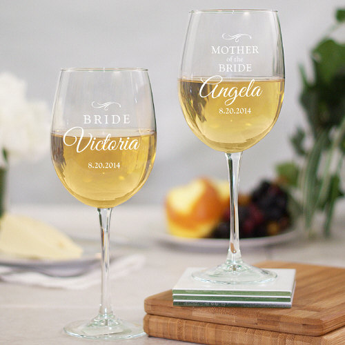 Hochzeit - Wedding Party Wine Glass, Toasting Glass