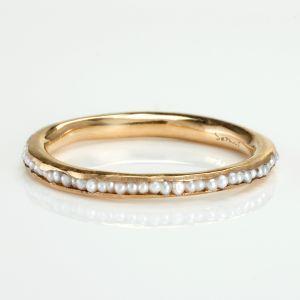 زفاف - Pearl-gold-ring - Once Wed