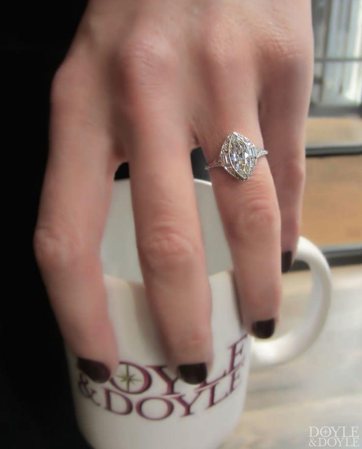 Hochzeit - Doyle & Doyle On Instagram: “A New Year's Eve  To One Of The Prettiest Marquise Diamond Rings, Sold To A Very Lucky Lady Earlier This Year. …”