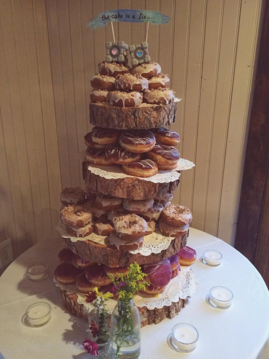 rustic wood tree slice 4 tier donut or cupcake stand for rustic wood tree slice 4 tier donut or cupcake stand for