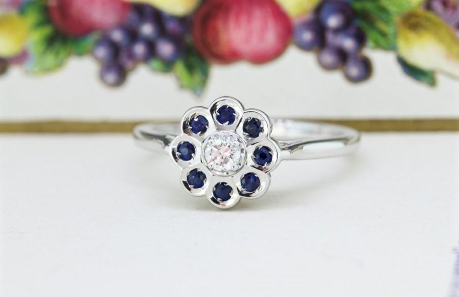 Свадьба - Sapphire Engagement Ring 