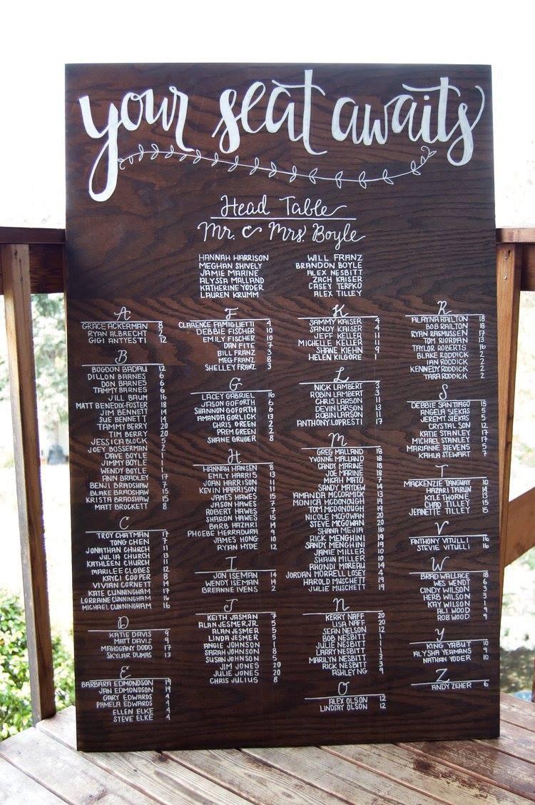Mariage - Wedding Seating Chart