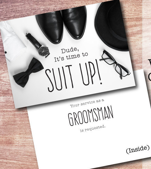 زفاف - Will you be my groomsman? Card