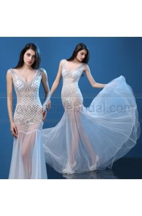 Hochzeit - 2016 New Luxiong V-neck Dress Party Dress Fishtail Dress Sexy Nightclub Bar Dress