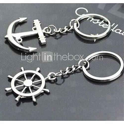 Wedding - Beter Gifts® Sails and Tiller Interesting High-grade Stainless Steel Keychain Key Ring Symbol of Love (A pair)