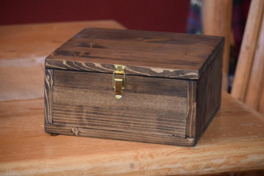 Свадьба - Medium keepsake box, memory box, baby memory box, anniversary box, decorative box, wooden box, wooden keepsake box