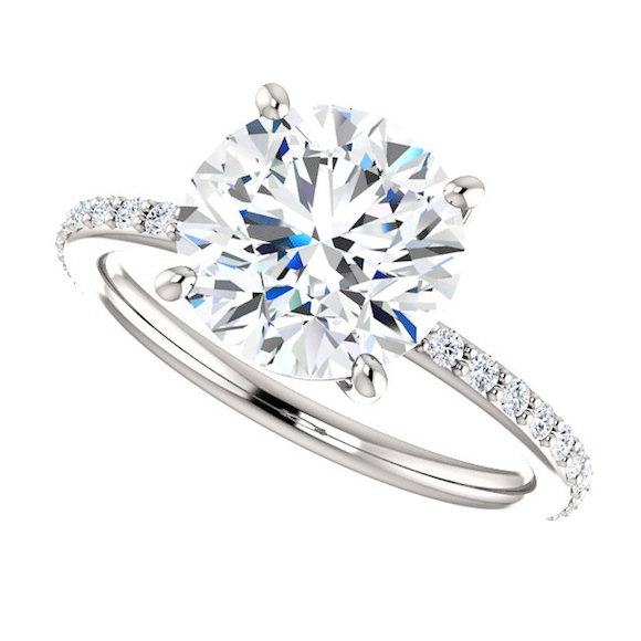 Wedding - Moissanite Engagement Ring