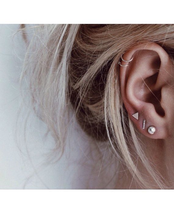 زفاف - Small Earring Set Of Three 