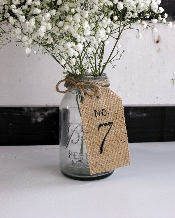 Wedding - Rustic Table Numbers – Planning It All
