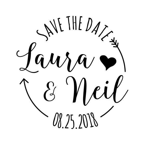 Mariage - CUSTOM SAVE the DATE stamp - custom rubber stamp, wedding stamp, invitations stamp, tags stamp, diy bride stamp, 1.6"x1.6" (cts137)