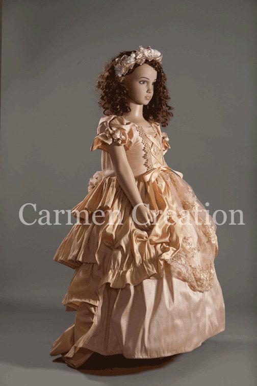 Wedding - Christmas Dress - Renaissance Dress - Victorian Christmas Dress - Beautiful Fancy Dress For Kids - (Renaissance Dress)