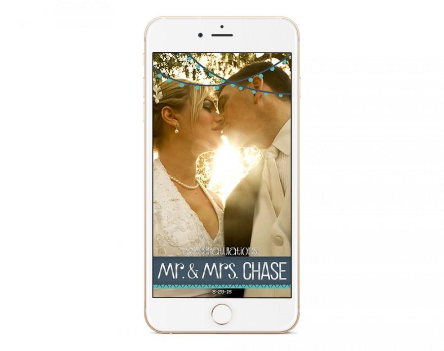 Hochzeit - Custom Snapchat Geofilter for Your Wedding