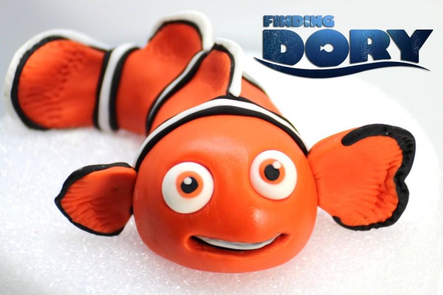 Wedding - Nemo Fondant Cake Topper. Ready to ship in 3-5 business days. "We do custom orders"