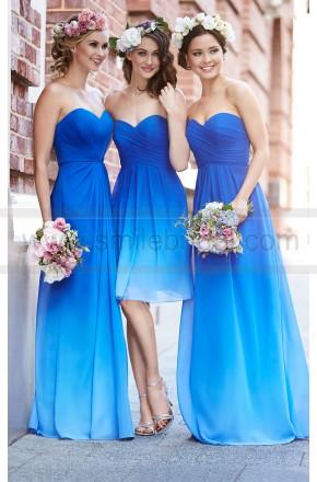 Hochzeit - Sorella Vita Blue Ombre Bridesmaid Dress Style 8404OM