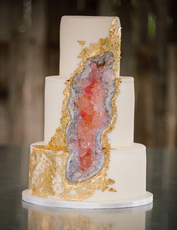 Hochzeit - Proof That Geode Cakes Are The Crown Jewel Of All Wedding Trends