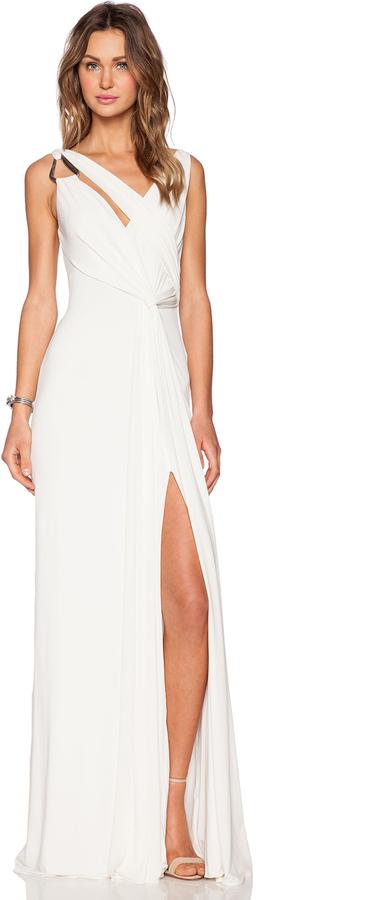 Mariage - Draped Cowl Back Gown