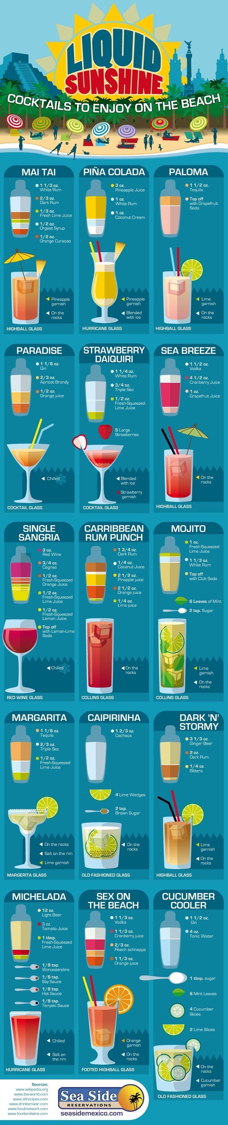 زفاف - Liquid Sunshine: 15 Cocktail Recipes To Enjoy At The Beach 