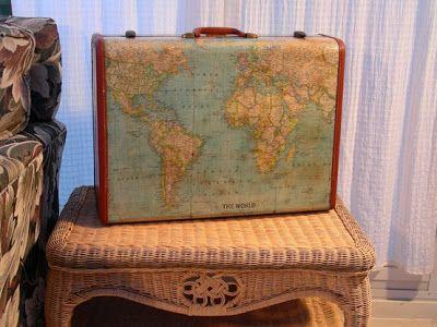 Mariage - Anythingology: Vintage Suitcase Makeover