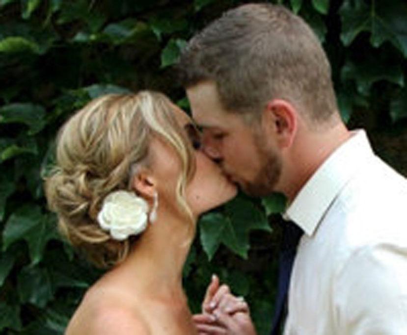 زفاف - Weddings White Hair Flower, Bridal Hair Piece Bridal Head piece (includes 1 hair pin) White or Ivory Wedding Hair flower Clip