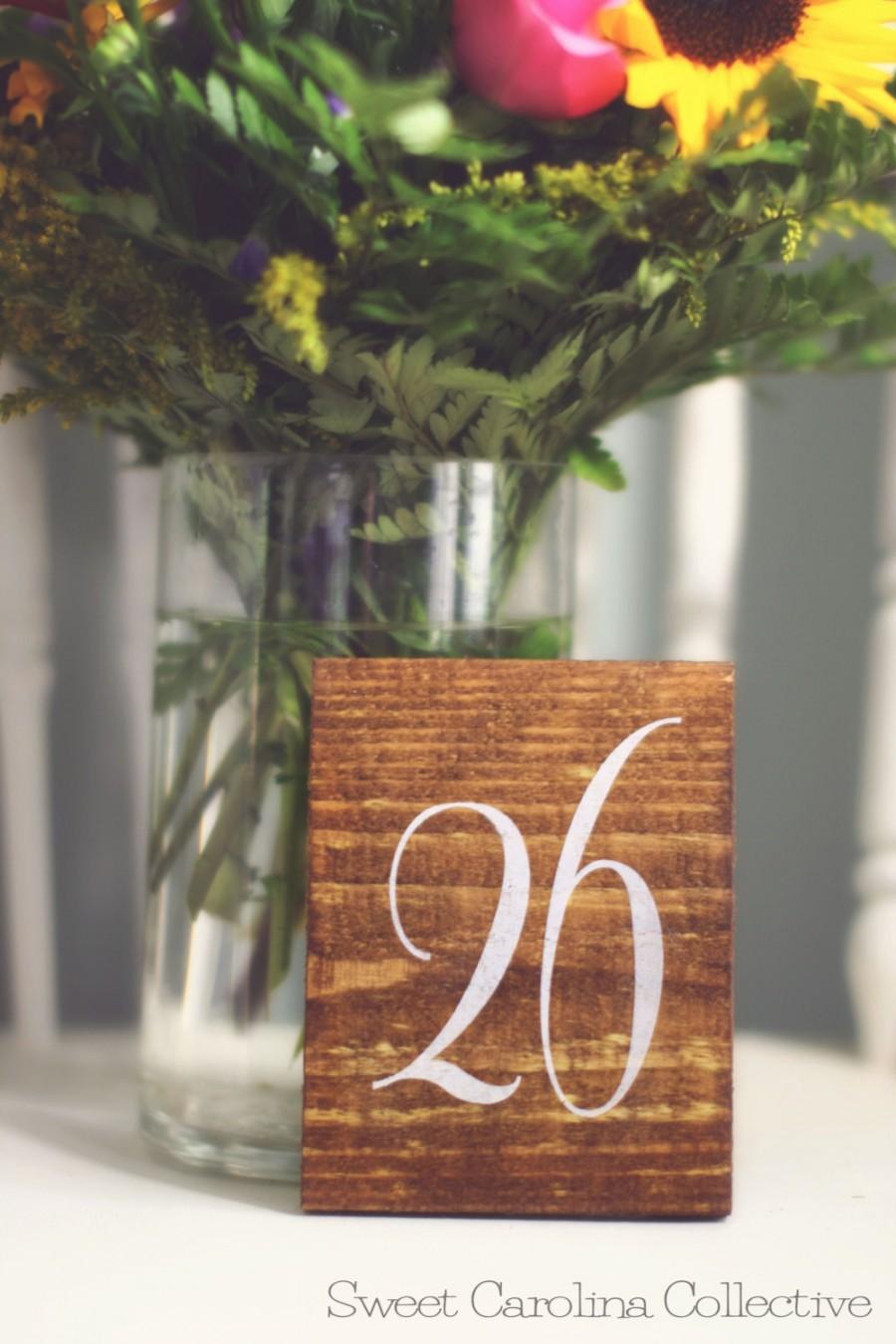 Hochzeit - Wedding Table Numbers, Table Number Wedding - Single Wedding Table Number - TB-1