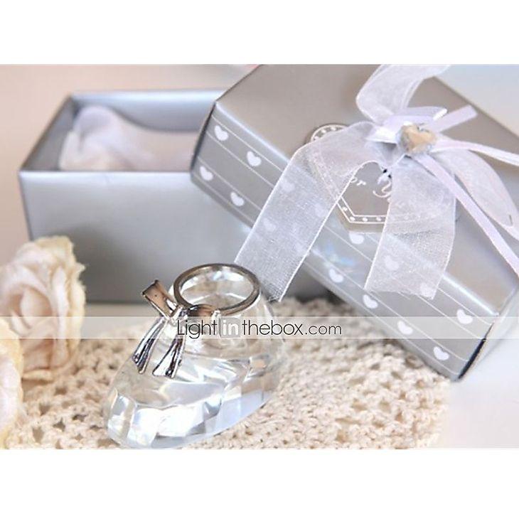 زفاف - Beter Gifts® Recipient Gifts - 1Piece/Set Crystal Baby Shoe Favors, Gender Reveal Party Souvenirs