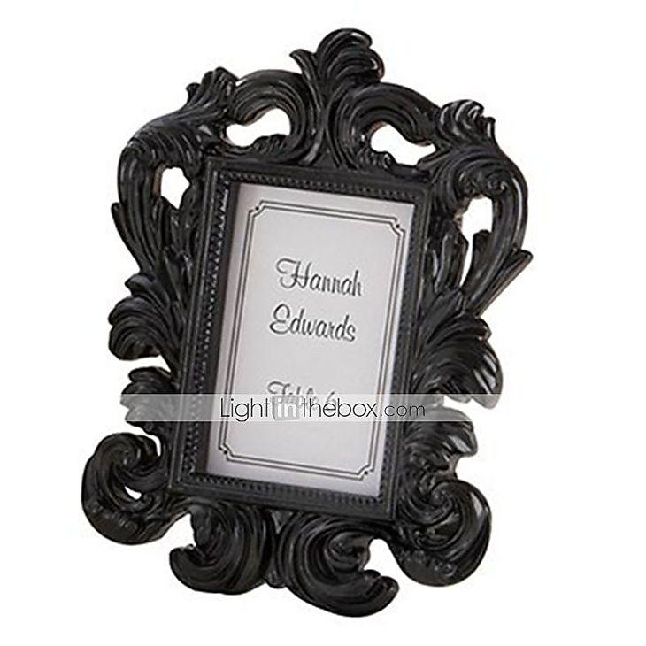 Hochzeit - Beter Gifts® Wedding Décor - 1pcs Black Baroque Elegant Photo Frame Place Card Holder Party Décor