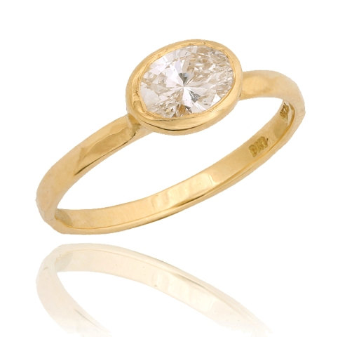 Mariage - Oval Diamond Ring, 14k Gold Diamond Engagement Ring, Unique Engagement Ring, Diamond Ring, Oval Diamond Engagement Ring, Wedding Ring