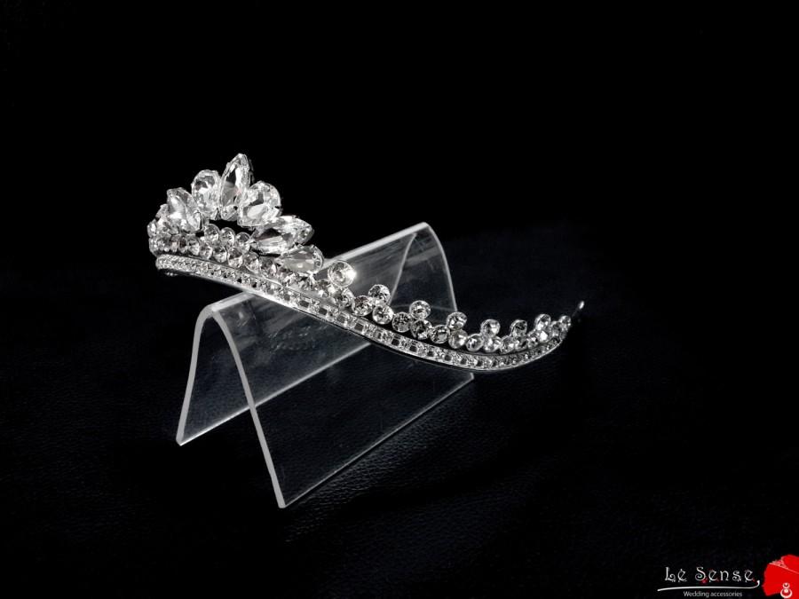 Wedding - Unique handmade tiaras for wedding ,princess tiara crown ,crystal tiara hand made for order inlaid with SWAROVSKI  Crystals and rhinestones,