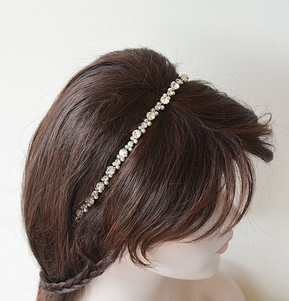 Mariage - Wedding Pearl Headpiece, Bridal Headband Pearl, Hair Accessories Wedding, Pearl Bridal Headpiece, wedding hair jewelry, Hair Accessories