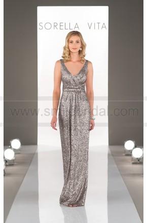 Wedding - Sorella Vita Platinum Bridesmaid Dress Style 8686 (Include:Crown)