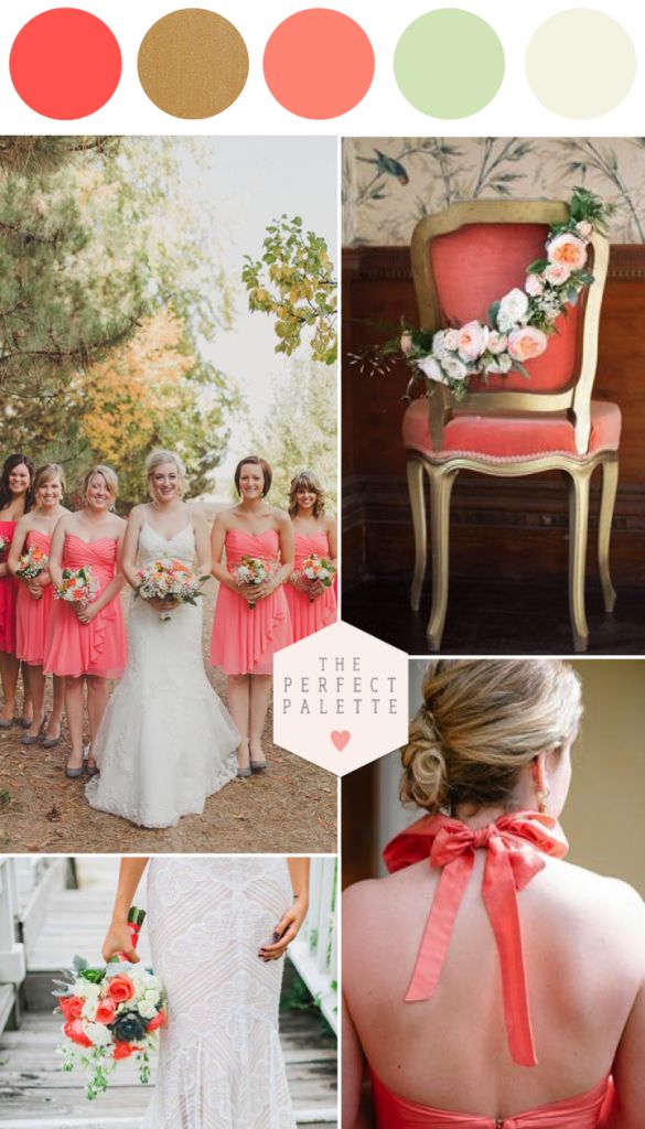 Свадьба - Coral Wedding Inspiration With Ombré Details