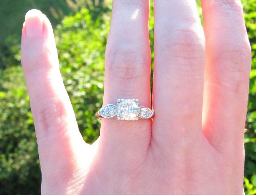 زفاف - Fine Art Deco Diamond Engagement Ring, Fiery Old European Cut Diamonds, Elegant Platinum Ring, GIA Appraisal 4295, Circa 1930s