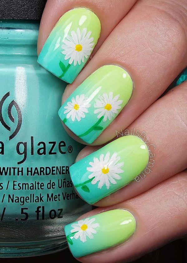 زفاف - 50 Lovely Spring Nail Art Ideas