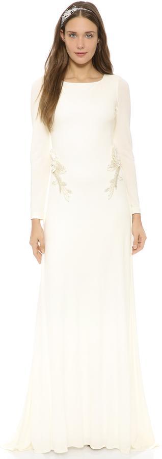 Mariage - Badgley Mischka Collection Open Back Jersey Gown