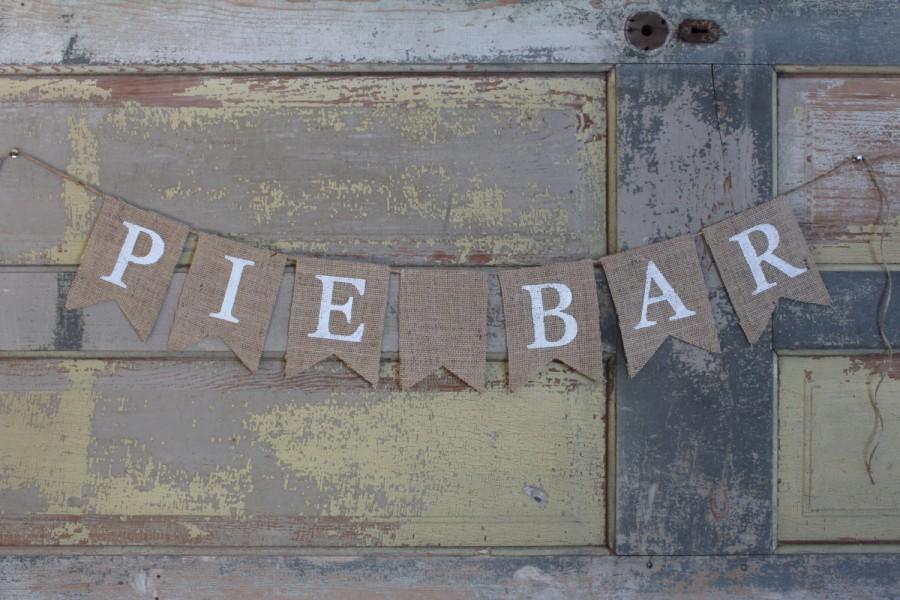 Mariage - Pie Bar Banner / Pie Bar Sign