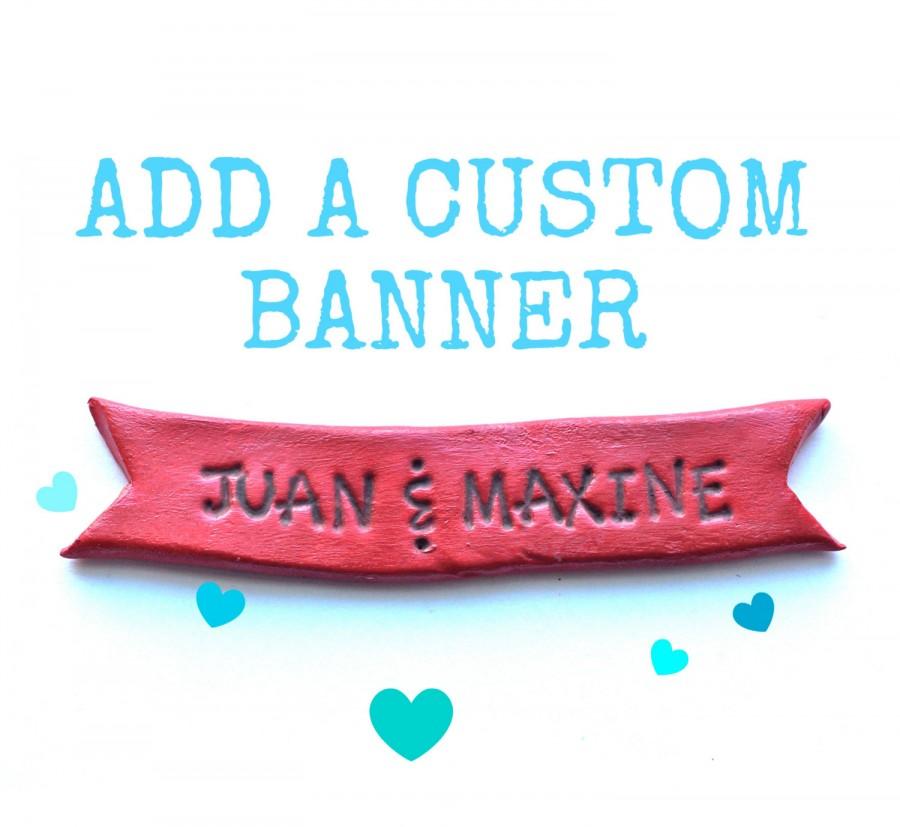 Mariage - Customizable Cake Topper Banner