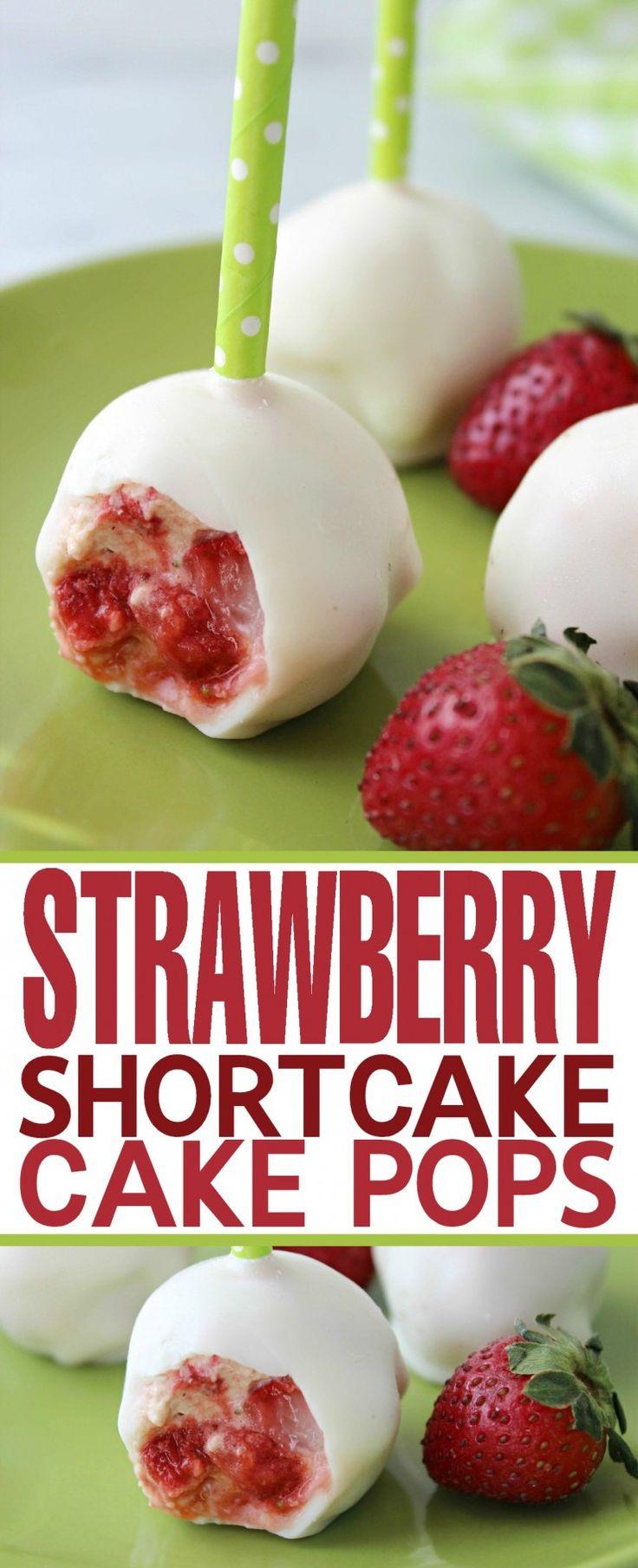 Mariage - Strawberry Shortcake Cake Pops