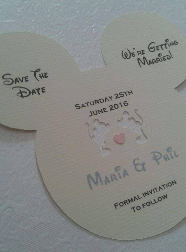 Wedding - Disney Inspired Save The Date Card Invitations X 30