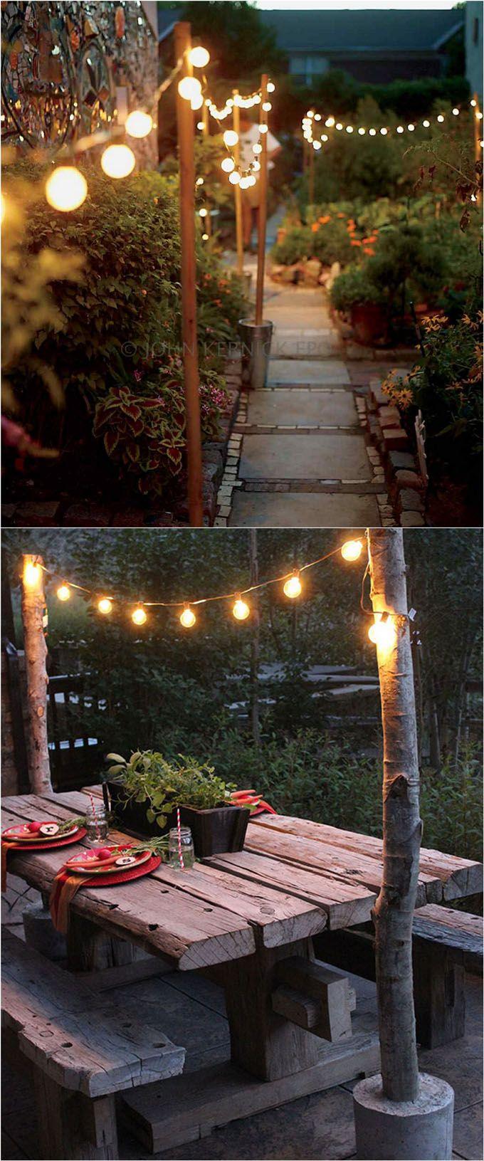 زفاف - 28 Stunning & Easy DIY Outdoor Lights