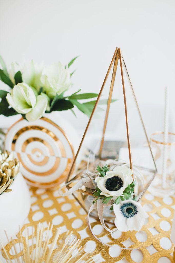 Wedding - All Gold Everything - New Year's Eve Table Inspiration -