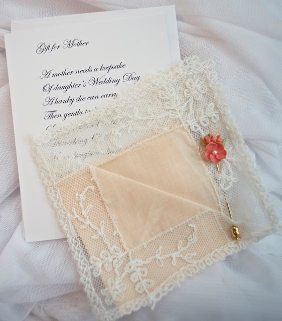 Wedding - Vintage Fine Heirloom Batiste Hanky with Vintage Stick Pin and Mother Poem Card and Envelope, Weddings, Vintage, Vintage Weddings,