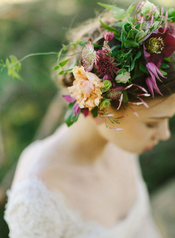 Hochzeit - Gorgeous Floral, Autumn Wedding Crowns