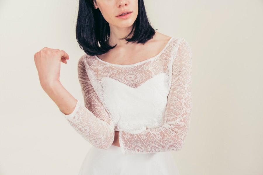 Wedding - Lucille lace crop top