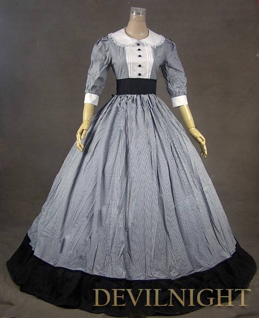 زفاف - Classic Half Sleeves Victorian Dress