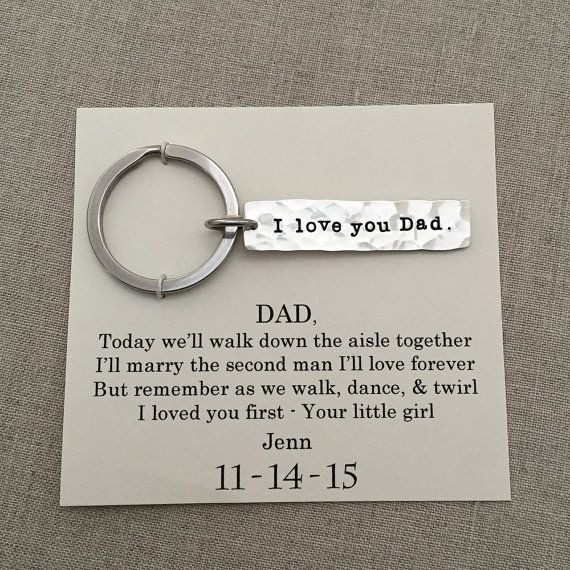 Hochzeit - Father Of The Bride Gift From Bride - Father Of The Bride Gift Ideas- Father Of The Bride Keychain - Father Of The Bride Gifts Unique