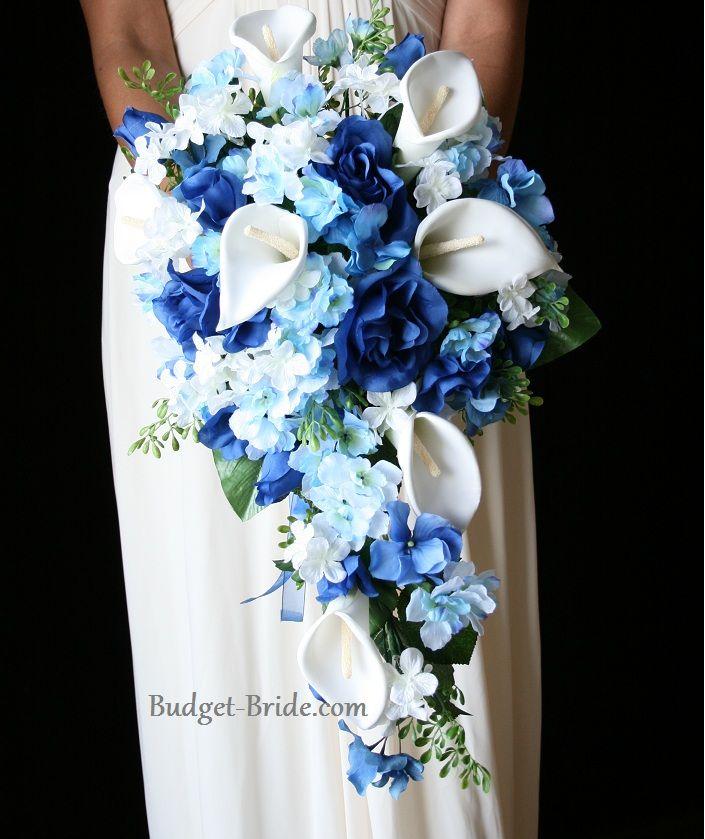 Hochzeit - Fountain Blue Wedding Flower Brides Collection