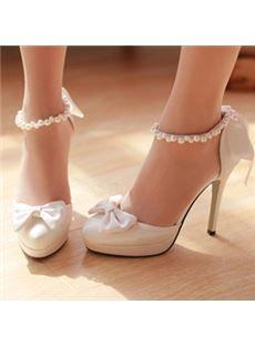 زفاف - New Comfortable Round Bridal Shoes