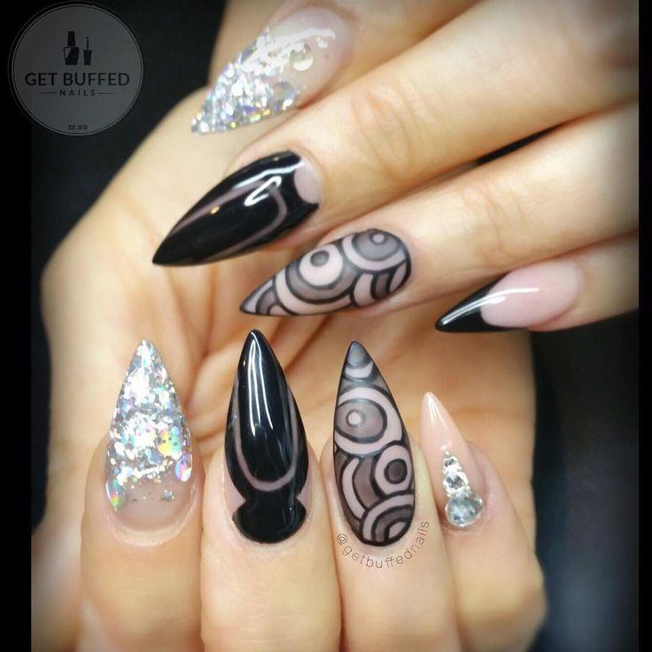 Wedding - ⭐️ Sarah ⭐️ On Instagram: “ New Nails For Nez  @neztheartist As Always, On Tuesday's We Wear Black ♠️♠️♠️     …”