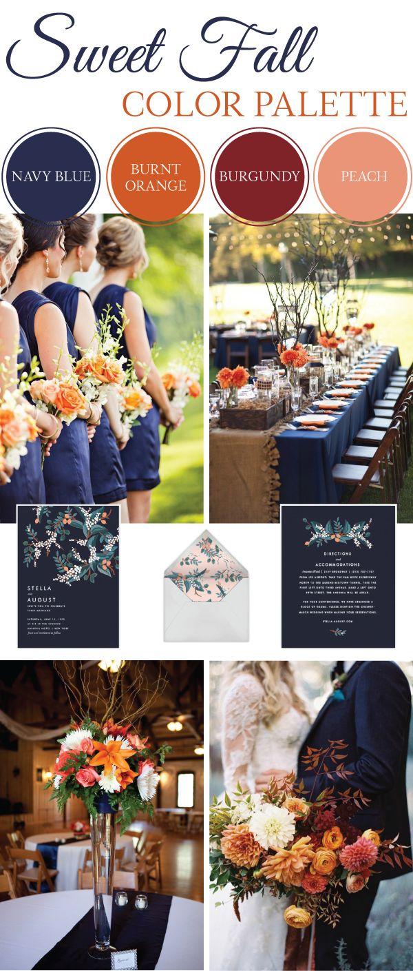 Mariage - Sweet Fall Wedding Color Palette